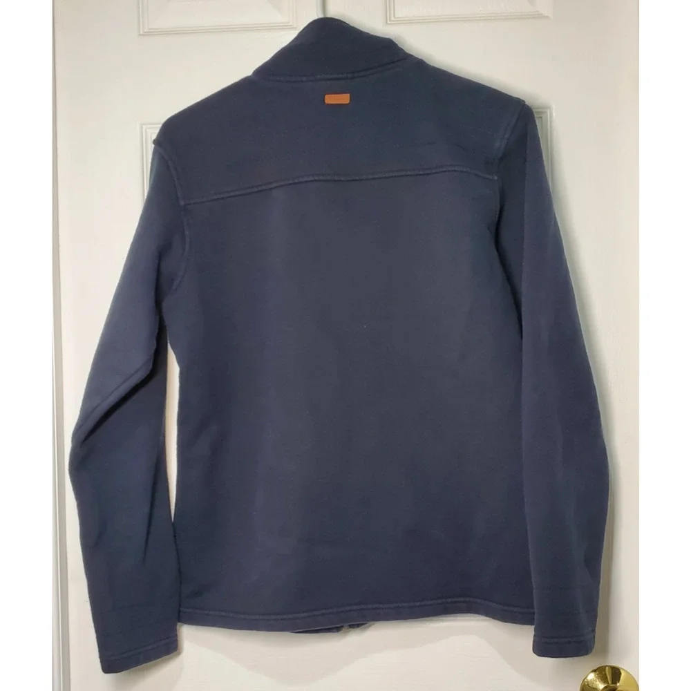 Columbia Women’s Full Zip Fleece Jacket Size M Navy Blue Sherpa Lined Soft Warm
